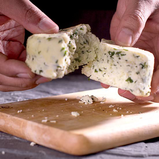 Easy & Fresh Homemade Herbed Cheese - Recipe photo by nitinbud
