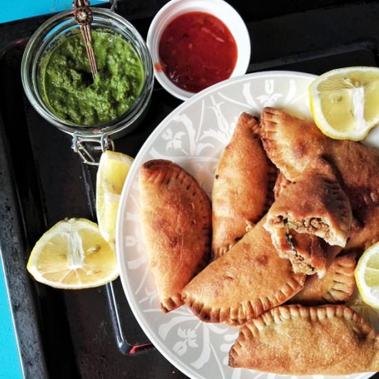 Baked Mini Meat Parcels. - Recipe photo by Thoughts Over Chai