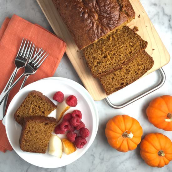 Whole Wheat Pumpkin Bread - Recipe photo by thebrookcook.wordpress.com