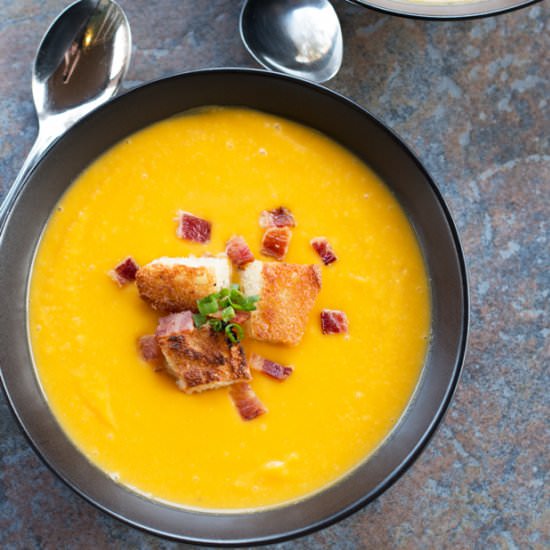 Roasted Butternut Squash Soup - Recipe photo by cakenknife