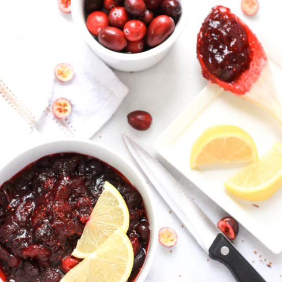 20-Minute Homemade Cranberry Sauce - Recipe photo by felicialim