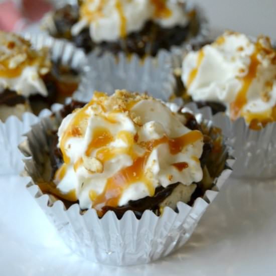Salted Caramel Frozen Cupcakes - Recipe photo by katemovingforward