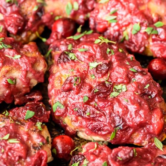 Cranberry Chicken - Recipe photo by wellplated
