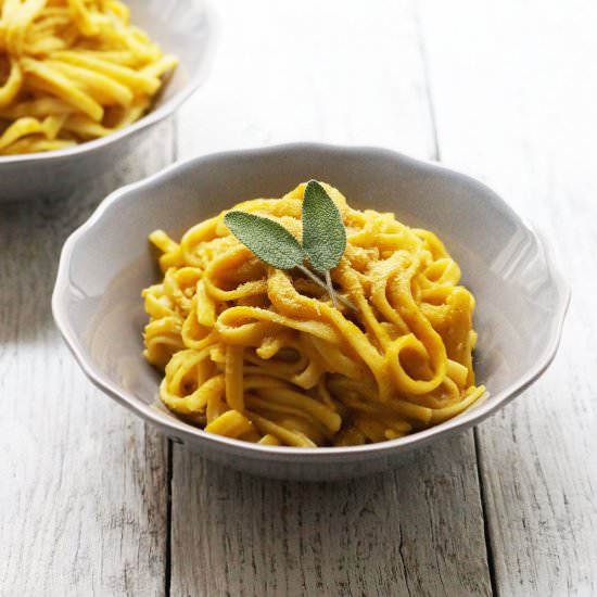 Pumpkin & Sage Pasta - Recipe photo by detoxinista