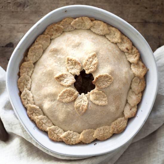 Salted Caramel Apple Pie - Recipe photo by modestmarce