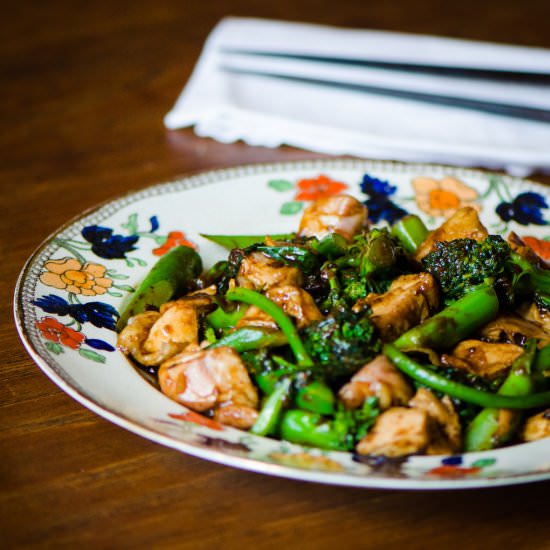 Chicken with Black Bean Sauce - Recipe photo by ManyKitchens.com