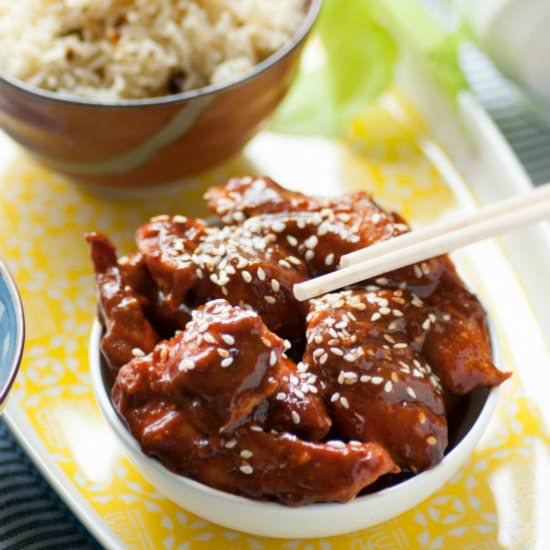 Spicy Garlic Miso Glazed Chicken - Recipe photo by Andcakestoo