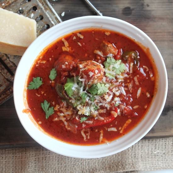 Crock Pot Sausage and Peppers - Recipe photo by healingwholenutrition