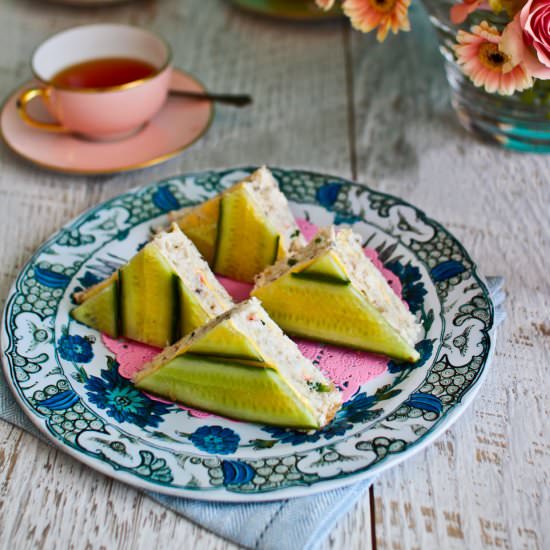 Elegant Crab & Cucumber Sandwiches - Recipe photo by mrsound