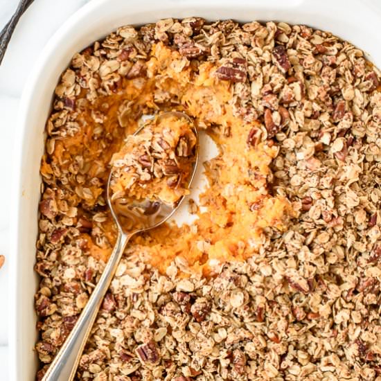 Healthy Sweet Potato Casserole - Recipe photo by wellplated