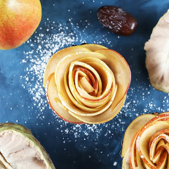 Vegan Raw Cherimoya Pear Tart - Recipe photo by estalystic
