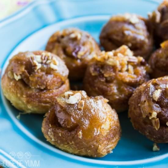 Mini Sticky Buns - Recipe photo by House of Yumm