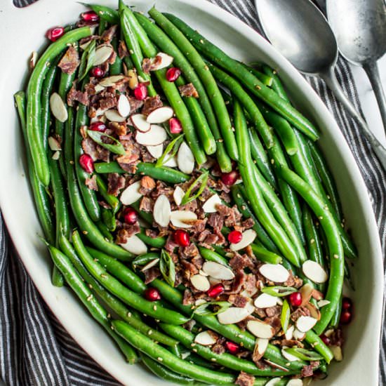 Miso Maple Green Bean Salad - Recipe photo by healthynibblesandbits