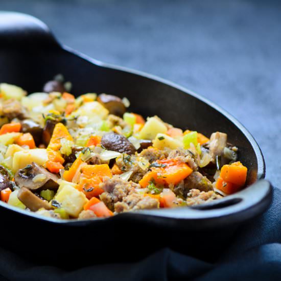 Grain Free Thanksgiving Stuffing - Recipe photo by porkandgreens