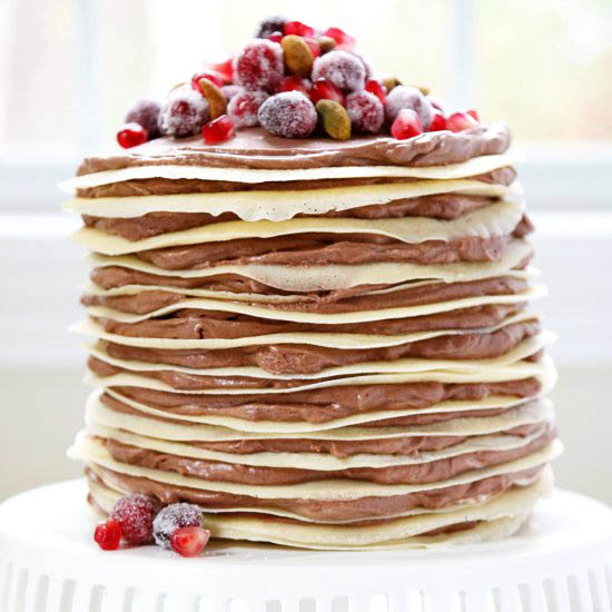 Chocolate Mousse Crepe Cake - Recipe photo by vivaveltoro