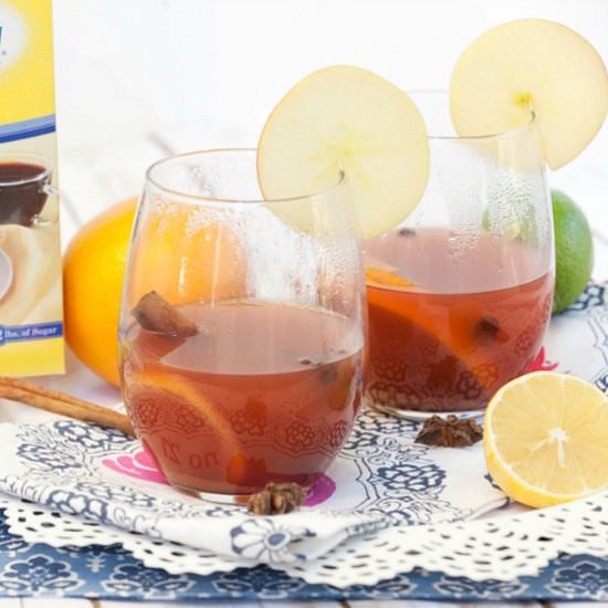 Slow Cooker Apple Pomegranate Wassail - Recipe photo by Food Done Light