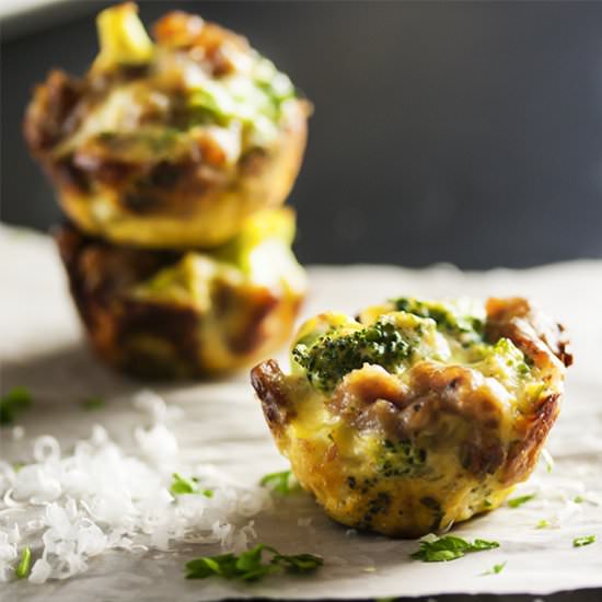 Three Cheese Broccoli Bites - Recipe photo by justalittlebitofbacon