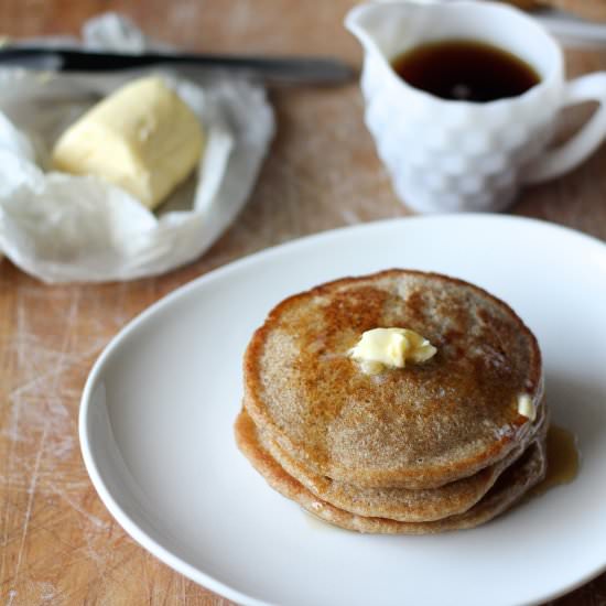 Sourdough Whole Wheat Pancakes - Recipe photo by scratch-eats