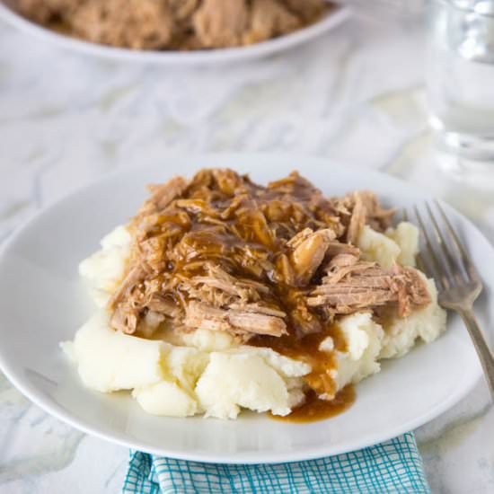 Slow Cooker Pork Roast - Recipe photo by dinnersdishesanddesserts