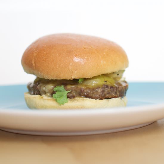 Pear and Brie Brioche Burger - Recipe photo by Patchworkcactus