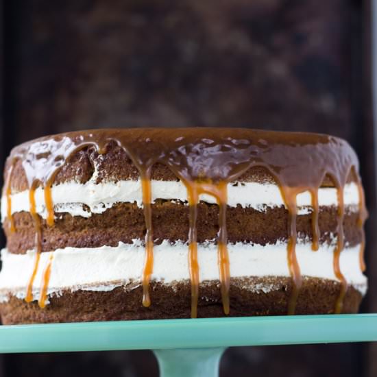 Naked Pumpkin Cake - Recipe photo by A Classic Twist