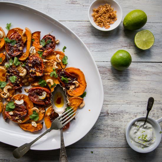 Butternut Squash & Ginger Tomatoes - Recipe photo by Cygnet Kitchen