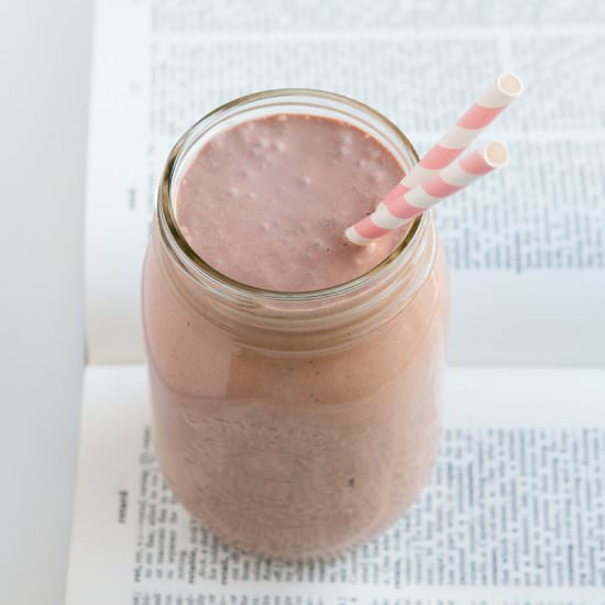 Chocolate Strawberry Smoothie - Recipe photo by HealthfulPursuit