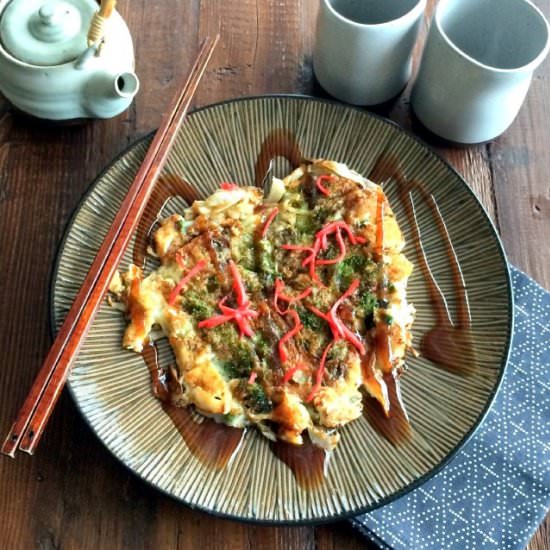 Maitake Mushroom Okonomiyaki - Recipe photo by culinarytribune