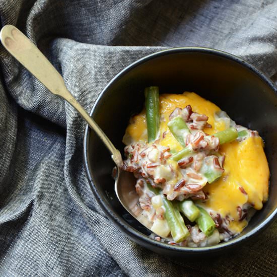 Green Bean and Red Rice Casserole - Recipe photo by AnEdibleMosaic