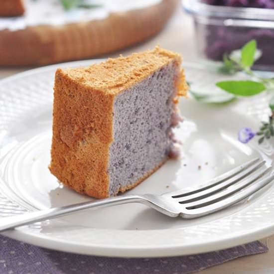 Purple Sweet Potato Chiffon - Recipe photo by Beanpanda
