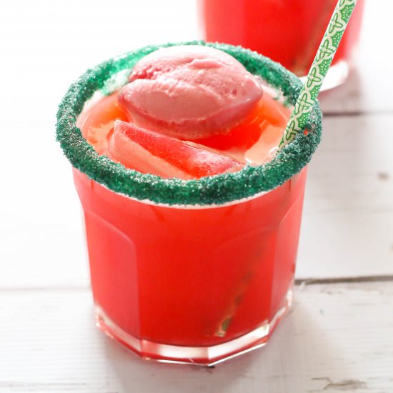 Christmas Sherbet Punch - Recipe photo by Purely Katie