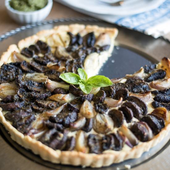 Mushroom Shallot Tart - Recipe photo by lasxrcista
