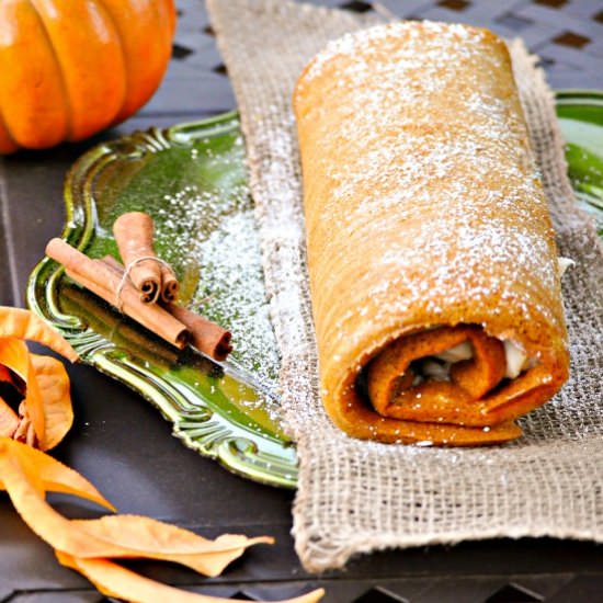 Pumpkin Roll Cake - Recipe photo by myfridayfoodswings