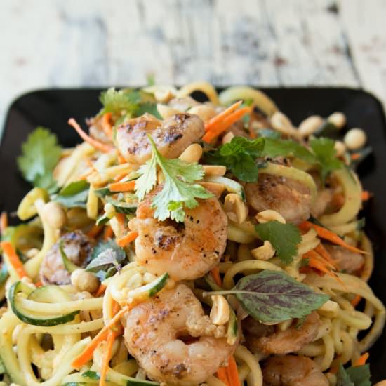 Shrimp with Thai Noodles - Recipe photo by thetomatotart