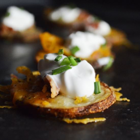 5 Step Loaded Baked Potato Rounds - Recipe photo by thediyfoodie