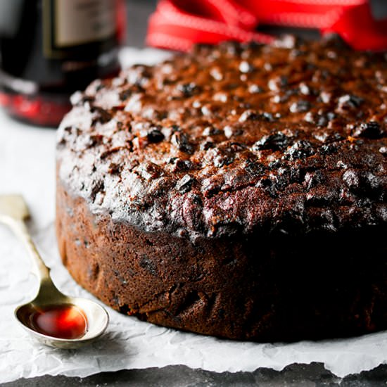 Easy Christmas Cake - Recipe photo by KitchenSanctuary