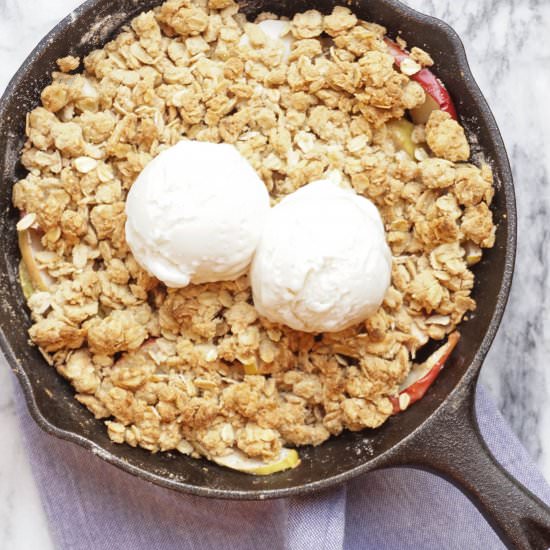 Healthier Apple Crisp - Recipe photo by thedessertchronicles