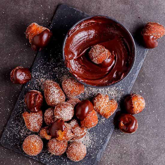 Cinnamon Sugar Doughnut Holes - Recipe photo by Simply Delicious