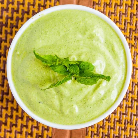 Dahi Pudina Chutney - Recipe photo by KaliMirchbysmita