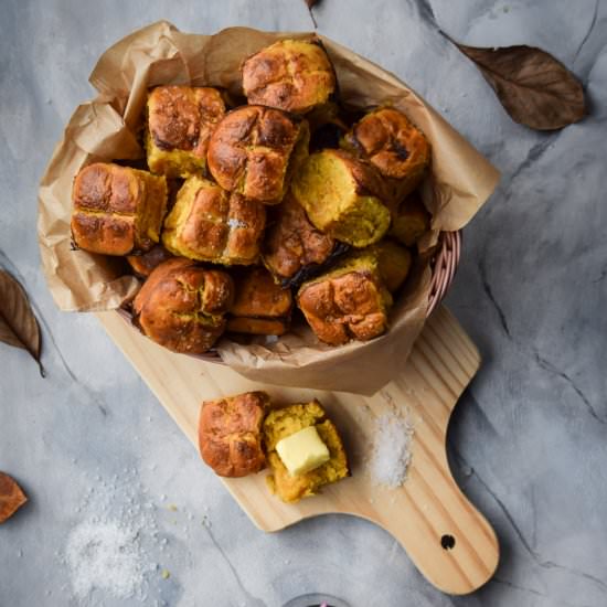 Sourdough Pumpkin Pretzel Rolls - Recipe photo by Gringalicious