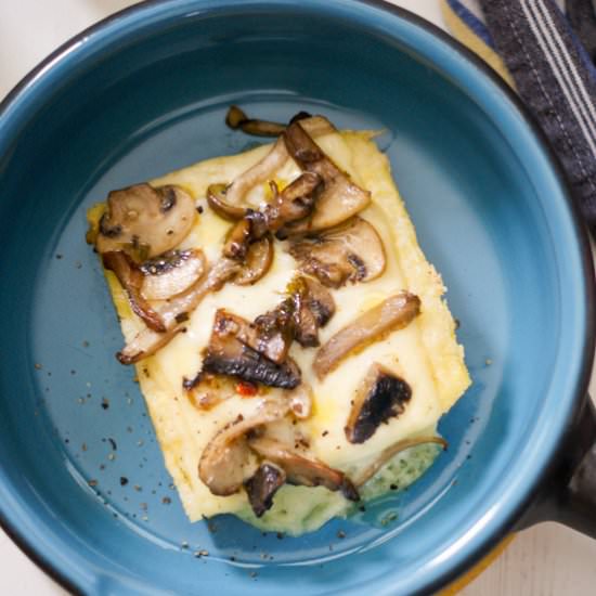 Polenta with Raclette and Mushrooms - Recipe photo by sugarlovespices