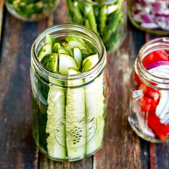 Easy Artisan Pickles - Recipe photo by the wicked noodle
