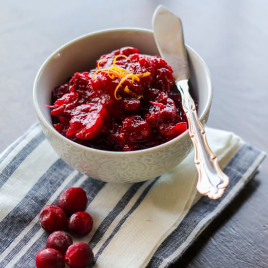 Orange Cranberry Sauce - Recipe photo by wrightfamilytable