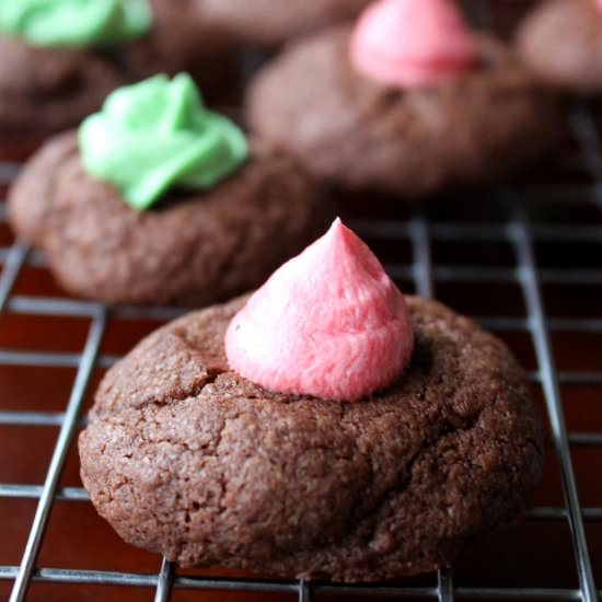 Chocolate Thumbprint Cookies - Recipe photo by auntiebethany