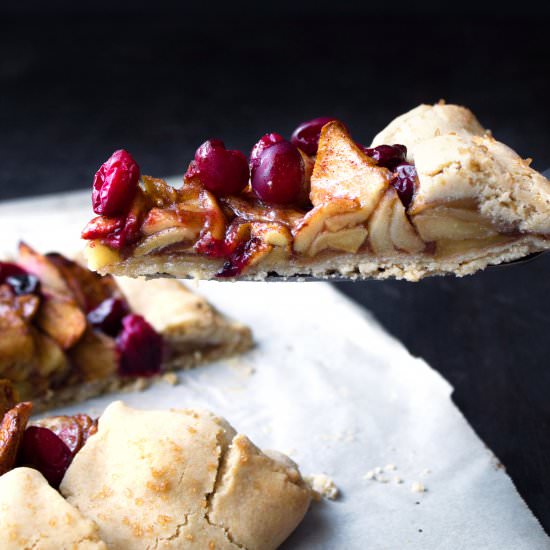 Apple-Cranberry Galette - Recipe photo by wifemamafoodie