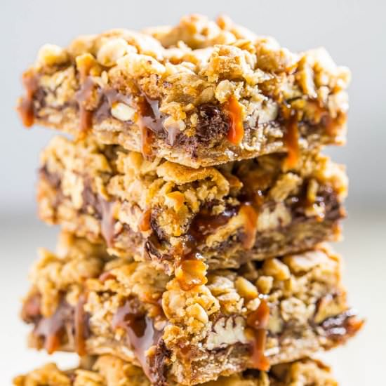 Salted Caramel Pecan Carmelitas - Recipe photo by Averie