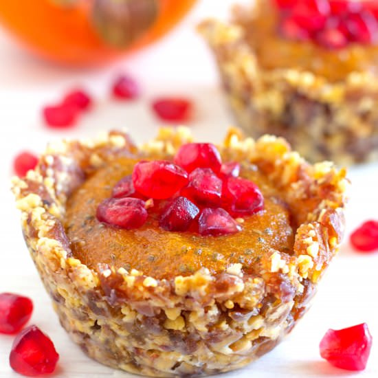 Persimmon & Pomegranate Dessert - Recipe photo by Happy Foods Tube