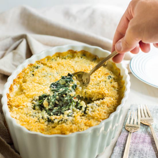 Creamed Kale Gratin - Recipe photo by brooklyn homemaker