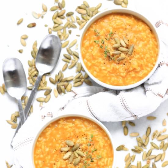 Pumpkin Thyme Risotto - Recipe photo by felicialim