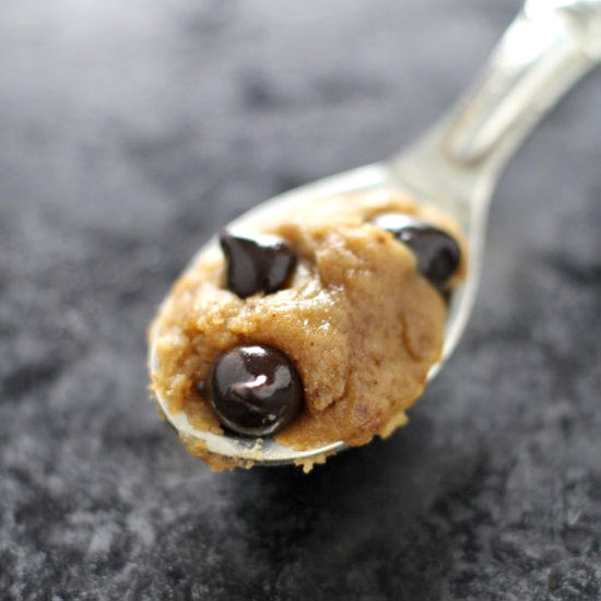 Cookie Dough for One (GF/Vegan) - Recipe photo by balancedberry